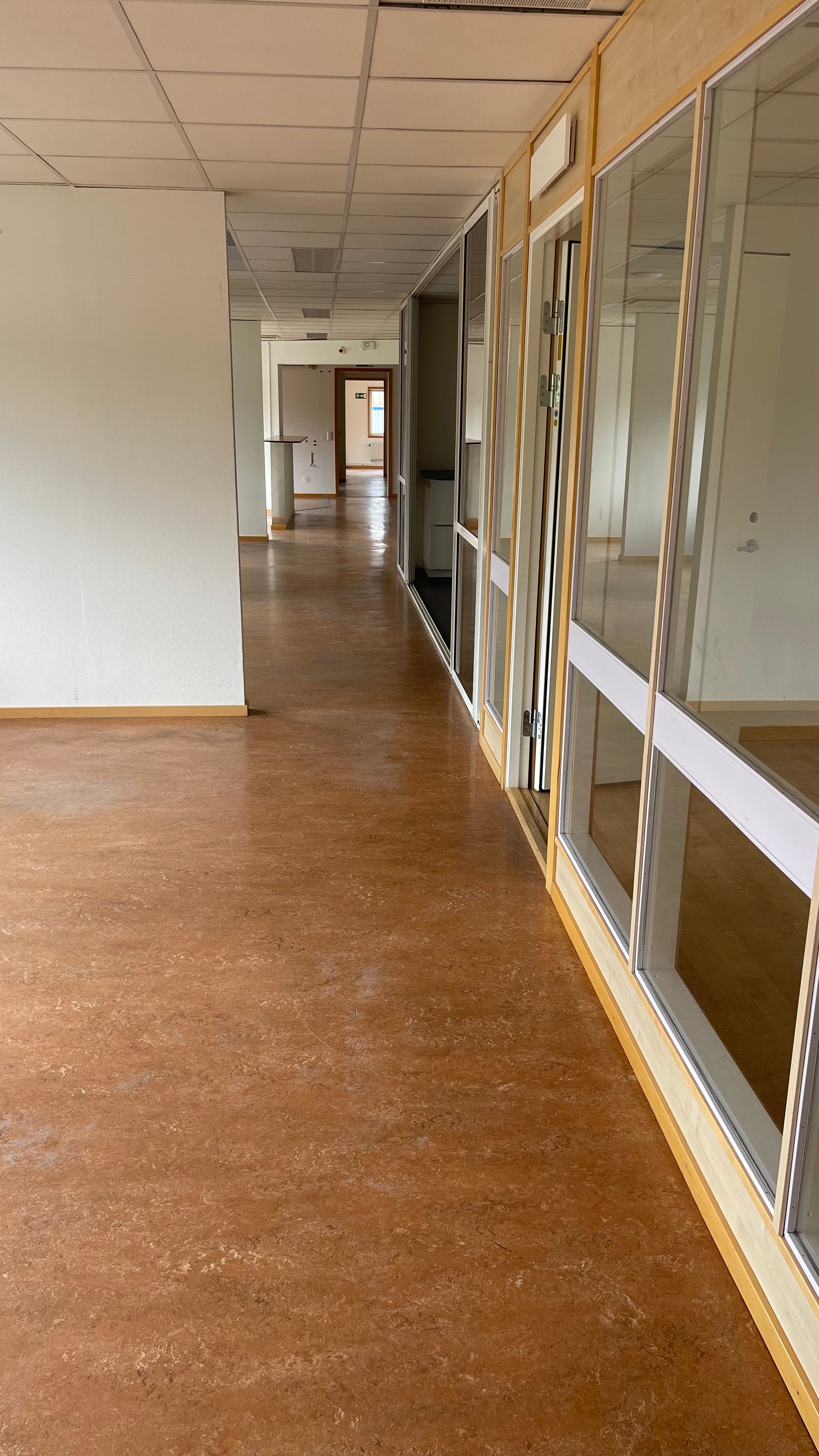 Kontorsutrymme på övervåningen
