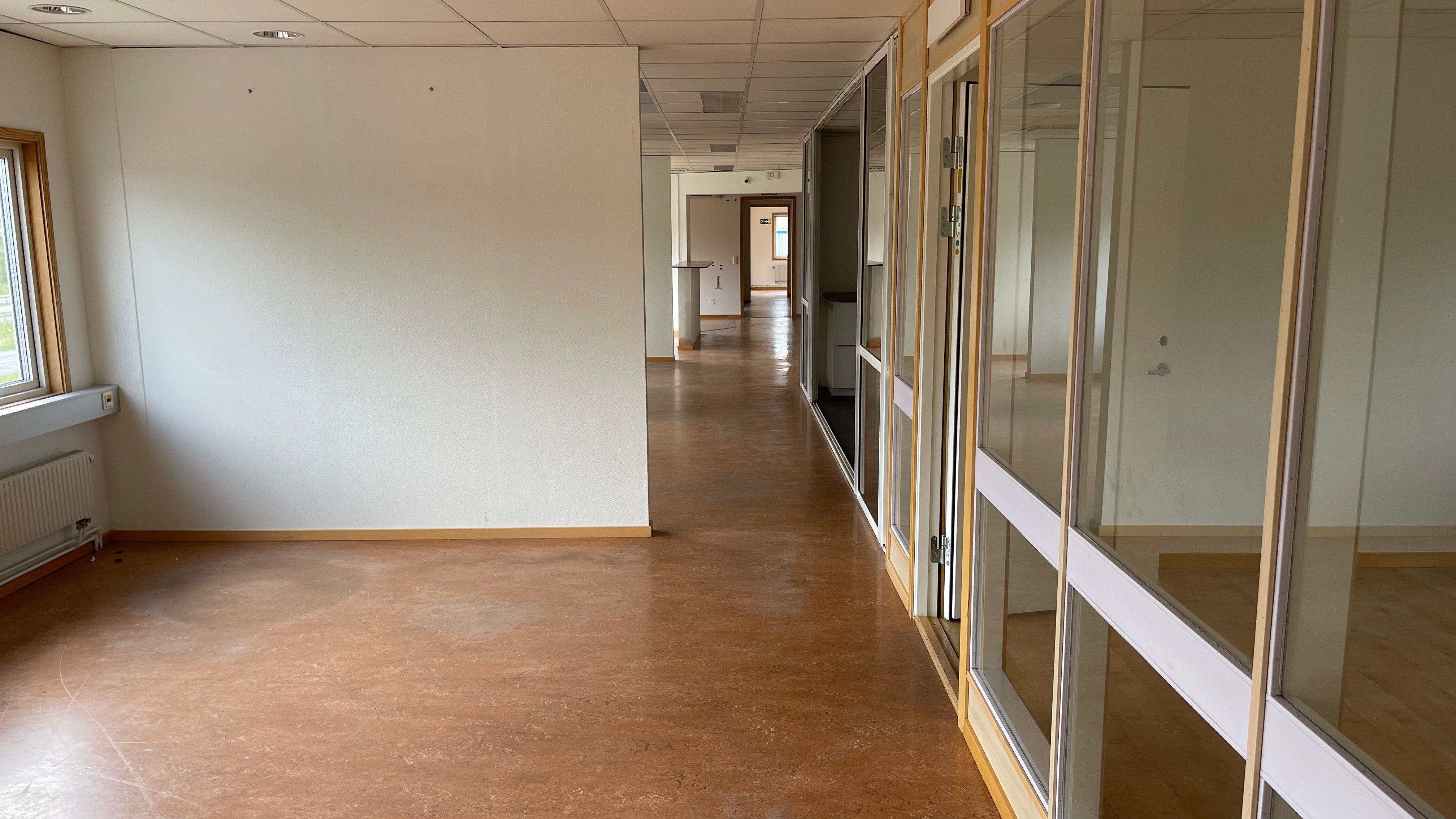 Kontorsutrymme på övervåningen